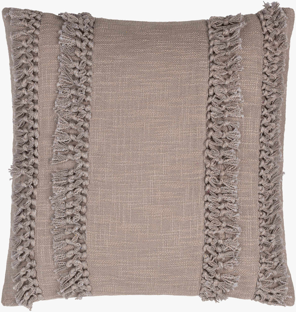 Surya Katie 18" Rustic Country Cottage Accent Pillow – Soft Cotton, Inviting Decor For Your Home! Gray Cotton,Cotton Kte004-2020