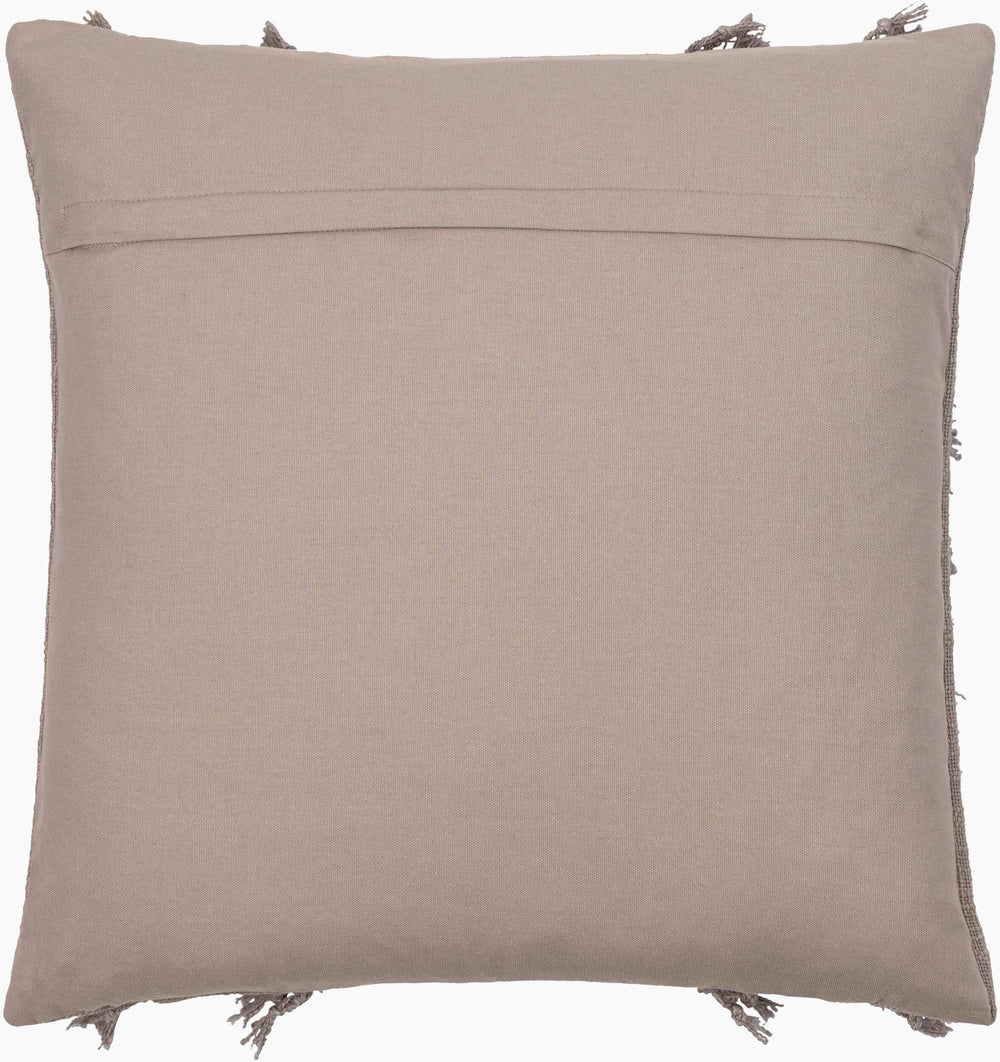 Surya Katie 18" Rustic Country Cottage Accent Pillow – Soft Cotton, Inviting Decor For Your Home! Gray Cotton,Cotton Kte004-2020
