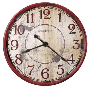Hekman Furniture 625598 Oversized Antique Red Wall Clock – Rustic Farmhouse Decor With Quartz Movement & Unique Style  Back 40 Wall Clock 625598