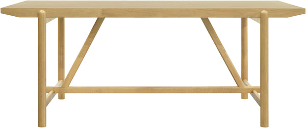 Keating KTG-001 32"H x 80"L x 42"D Dining Table KTG001-324280  Top: Wheat; Base: Wheat Surya