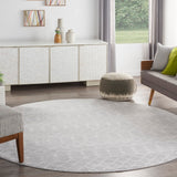 Nourison Whimsicle WHS02 Machine Made Power-loomed No Border Indoor Only Bohemian Farmhouse Rug Grey, Grey 100% Polypropylene 99446831002