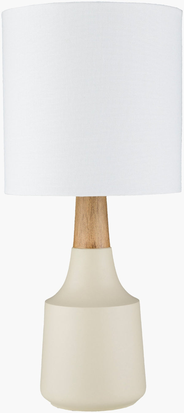 Livabliss Kent Contemporary Linen Shade Table Lamp Warm Ambient Glow for Bedroom or Entryway KTLP-007