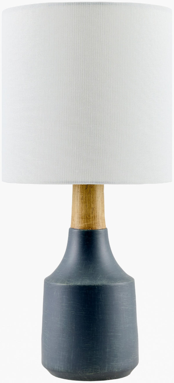 Livabliss Kent Contemporary Linen Shade Accent Lamp for Nightstand Desk or Console Table KTLP-008
