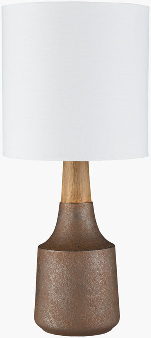Livabliss Kent Contemporary Linen Shade Accent Lamp Soft Ambient Glow for Nightstand or Desk KTLP-009