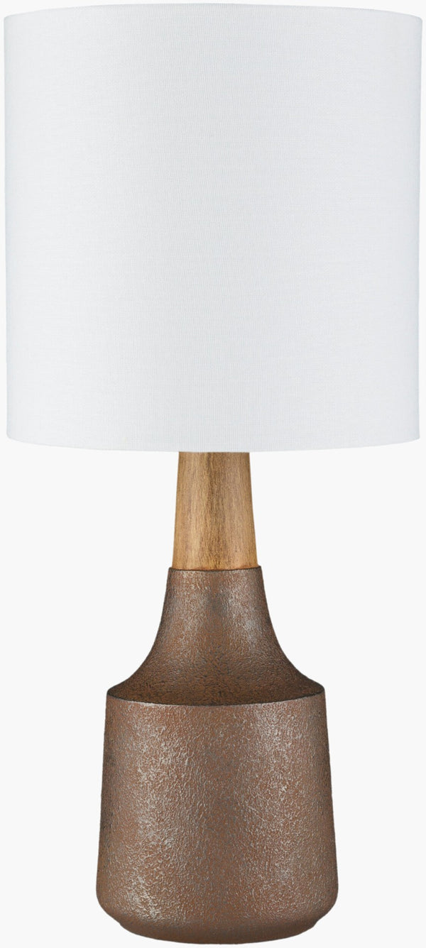 Livabliss Kent Contemporary Linen Shade Accent Lamp Soft Ambient Glow for Nightstand or Desk KTLP-009