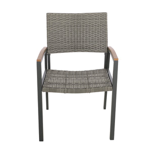 English Elm Christopher Knight Home® - Luton Outdoor Dining Chair - Stylish Mid-Century Modern Design With Weather-Resistant Comfort 62760.00PEGMGRY