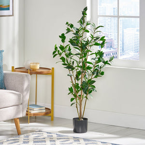 English Elm 120cm Artificial Laurel Topiary Tree Faux Foliage Iron Frame Indoor Decor 70536.00