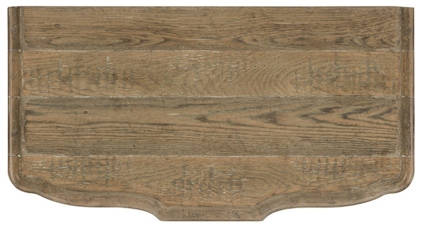 Hooker Furniture Boheme Bastogne Three-Drawer Nightstand With Antique Milk Paint, Cedar & Felt Liners, Usb Charging 5750-90016-MWD