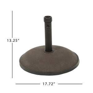 English Elm Christopher Knight Home® - UM-HOLDER concrete umbrella base 33 lbs for up to 5 ft umbrellas, durable iron support, stable outdoor anchor Brown 54757.00BRN