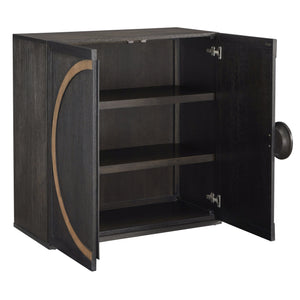 Pulaski Furniture 2-door Accent Chest With Adjustable Shelves & Elegant Design - Stylish Storage For Modern Spaces Black Quartered Oak Veneer P301795-pulaski