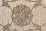 Feizy Rugs Celene Viscose/Polyester Machine Made Classic Rug Tan/Ivory/Brown 3'-9" x 5'-7"