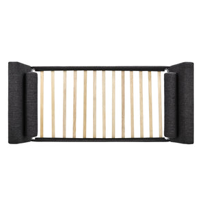 Homelegance By Top-Line Macon Linen Fabric Daybed Dark Walnut Linen