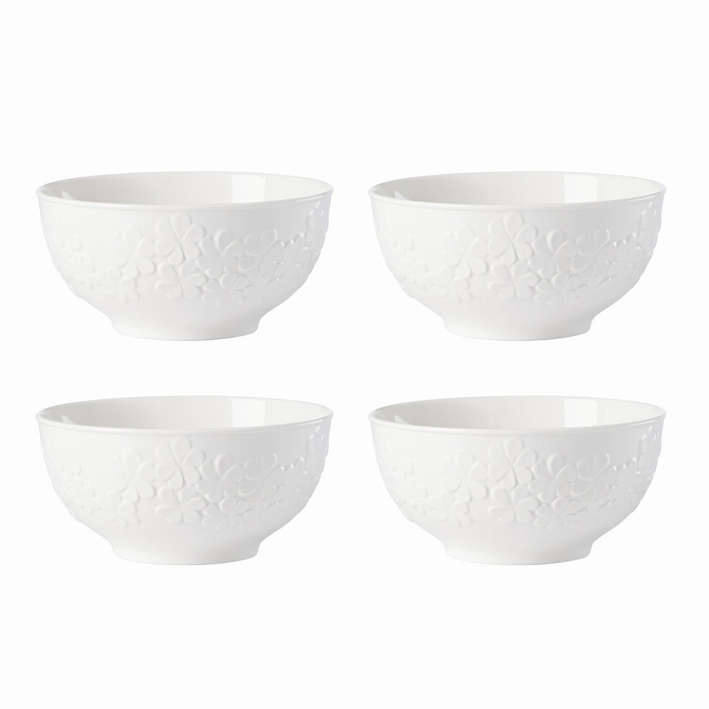 Lenox Kate Spade Blossom Lane 4-Piece Bowl Set White, WHITE PORCELAIN 891950