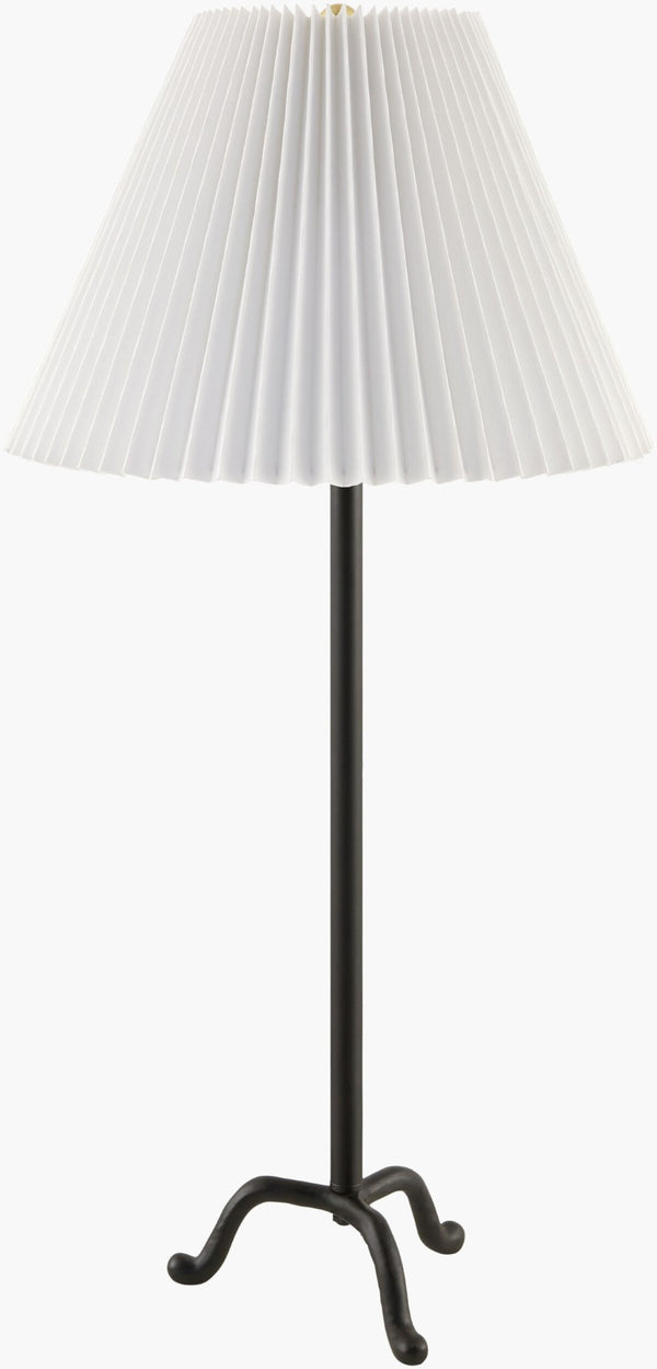 Surya Kukio Hand-painted Ceramic Table Lamp with Linen Shade for Bedroom or Living Room KUK-001