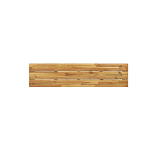 English Elm Lindsey Outdoor Acacia Wood Slat Bench with Metal Base for Patio and Garden Spaces 71986.00MP1
