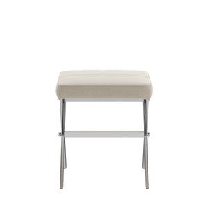 Homelegance By Top-Line Vivica 22-inch Chrome Finish Metal Stool Silver Metal