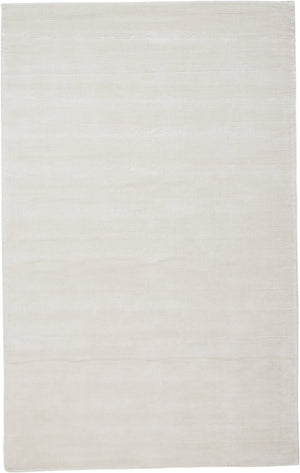 Feizy Rugs Batisse Modern Hand Woven Viscose Rug - Luxurious Low Pile Design For Effortless Style And Elegance White Viscose 6698717fwht000c50