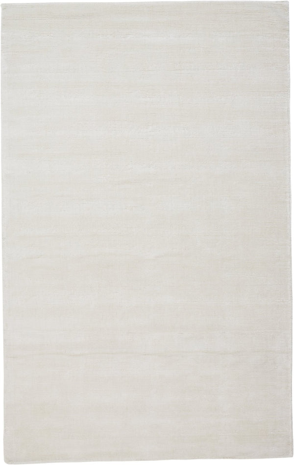 Feizy Rugs Batisse Modern Hand Woven Viscose Rug - Luxurious Low Pile Design For Effortless Style And Elegance White Viscose 6698717fwht000c50