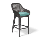 Milano Barstool in Dupione Celeste w/ Self Welt SW4101-7B-8067 Sunset West