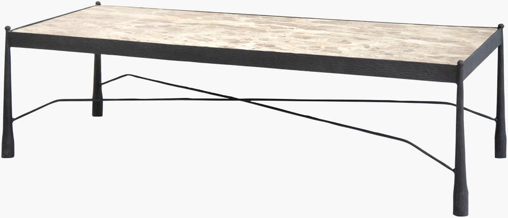 Surya Kurast Low Profile Contemporary Coffee Table Wide Surface Indoor Outdoor Living Room KURT002-175723