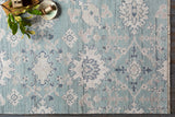 Kushal KUS-2300 8' x 10' Handmade Rug KUS2300-810  Pale Blue, Gray, Denim, Ink Blue Surya