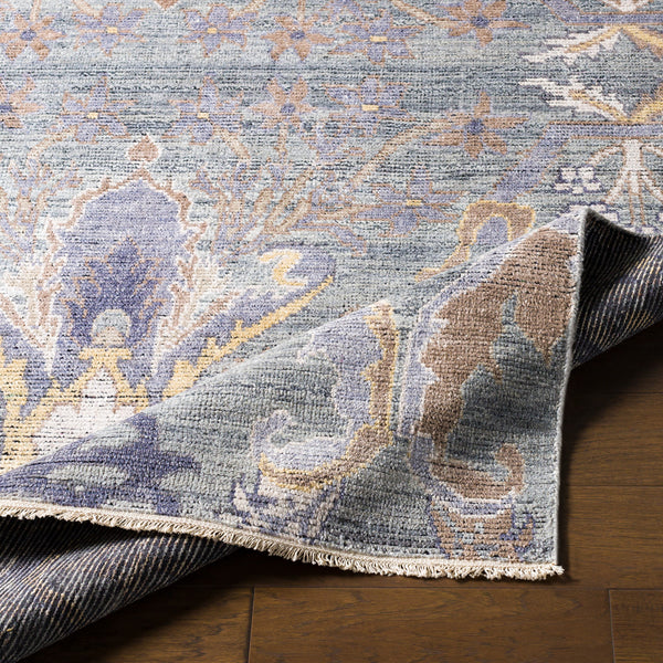 Kushal KUS-2301 8' x 10' Handmade Rug KUS2301-810  Yellow, Medium Gray, Slate, Black, Taupe, White Surya