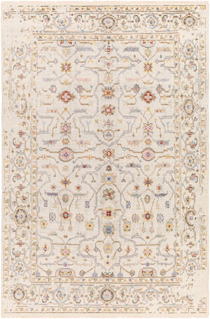 Kushal KUS-2306 8'10" x 12' Handmade Rug KUS2306-81012  Tan, Wheat, Gray, Light Blue, Light Gray, Pink Surya