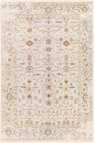 Surya Kushal 2' X 3' Handmade Wool & Viscose Rug - Luxurious High Pile With Elegant Fringe For Timeless Style Tan Viscose,Wool Kus2306-23