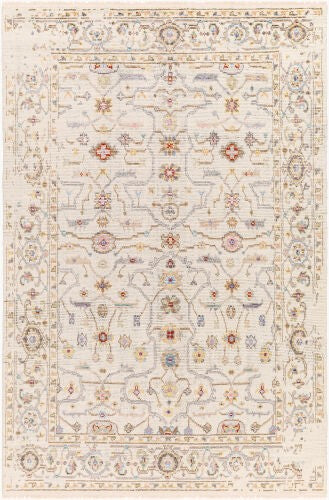 Surya Kushal 2' X 3' Handmade Wool & Viscose Rug - Luxurious High Pile With Elegant Fringe For Timeless Style Tan Viscose,Wool Kus2306-23