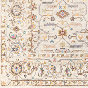 Kushal KUS-2306 8'10" x 12' Handmade Rug KUS2306-81012  Tan, Wheat, Gray, Light Blue, Light Gray, Pink Surya