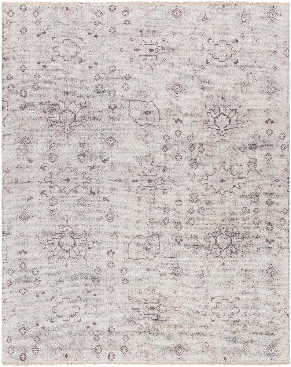 Kushal KUS-2310 8'10" x 12' Handmade Rug KUS2310-81012  Light Grey, Sterling Grey, Metallic - Silver Surya