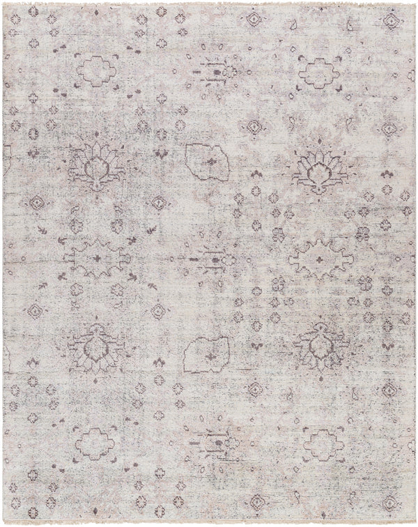 Kushal KUS-2310 8'10" x 12' Handmade Rug KUS2310-81012  Light Grey, Sterling Grey, Metallic - Silver Surya