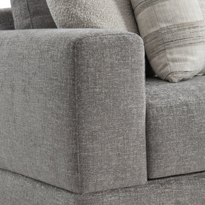Bernhardt Bernhardt Lars Sofa — Made-To-Order Modern Fabric Seating With Plush Deep Cushions & Textured Wood Feet B1267A