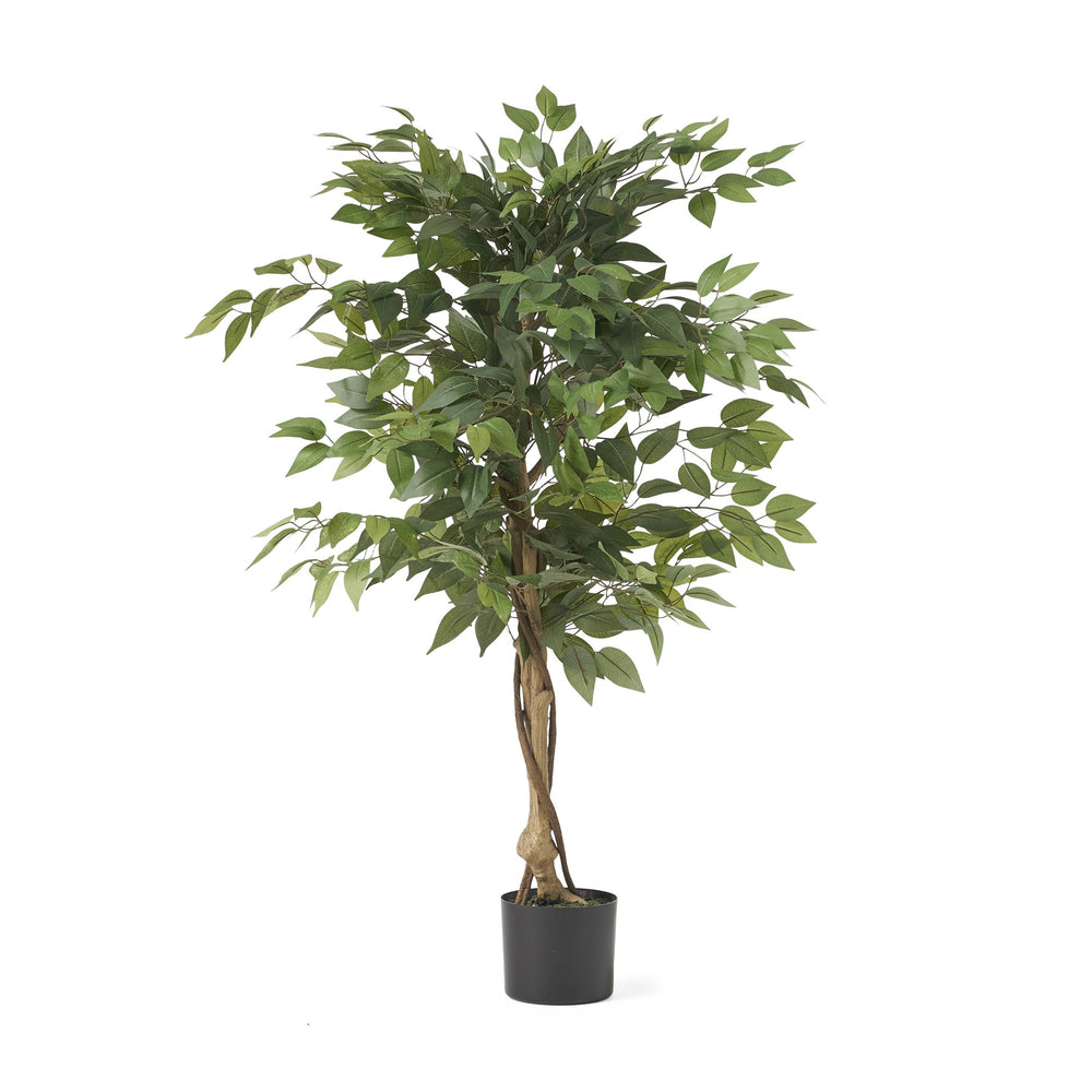 English Elm 120cm Artificial Ficus Tree Lifelike Faux Weeping Fig for Living Room or Entryway 70515.00