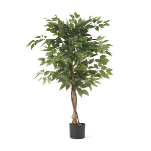 English Elm 120cm Artificial Ficus Tree Lifelike Faux Weeping Fig for Living Room or Entryway 70515.00