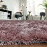 Feizy Rugs Indochine Plush Hand-tufted Polyester Shag Rug - Luxurious High Pile For Contemporary Spaces Purple,Pink Polyester 4944550famt000c50