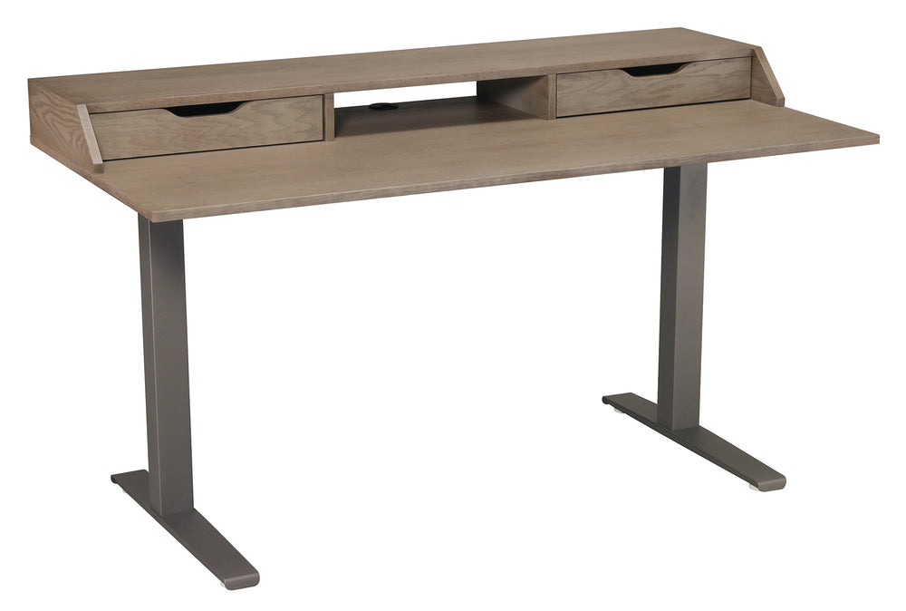 Hekman Custom Office Custom Lift Desk Fixed Base 28488 Hekman Furniture