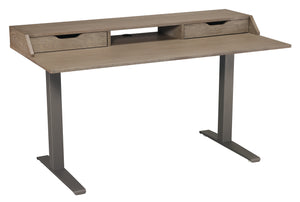 Hekman Custom Office Custom Lift Desk Fixed Base 28488 Hekman Furniture