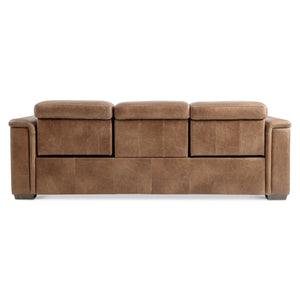 Bernhardt Bernhardt Lioni Leather Power Motion Sofa With Usb, Motorized Recline, Bustle Back Comfort, 93.5" Wide 9567RHO
