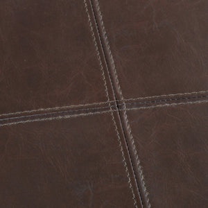 English Elm Christopher Knight Home® - MANSFIELD Ottoman with Storage & Dual Tray Tops, Double-Stitched Faux Leather, Contemporary Brown Upholstery 57736.00