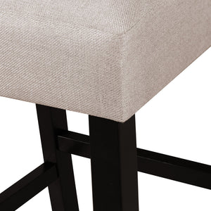 English Elm Markson Nail Head Trim Counter Stools Set of Two Upholstered Hardwood Frame Espresso 62369.00WHT