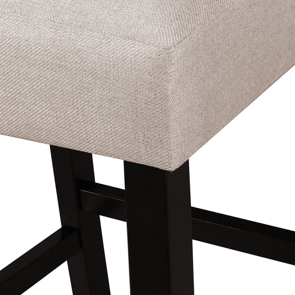 English Elm Markson Nail Head Trim Counter Stools Set of Two Upholstered Hardwood Frame Espresso 62369.00WHT