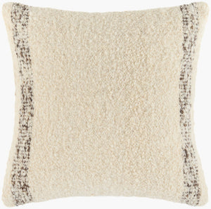 Livabliss Kavre Cotton Wool Blend Square Accent Pillow Handcrafted in India for Boho Interiors KVRE001-2020