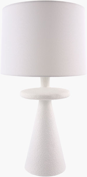 Surya Kavrin Mid-century Modern Table Lamp with Linen Shade for Bedroom or Living Room KVRN-005