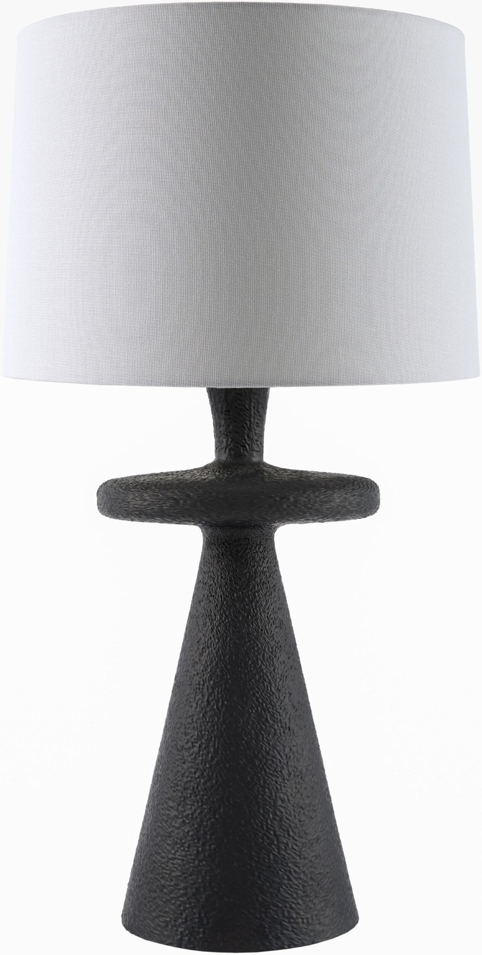 Surya Kavrin Mid-century Modern Table Lamp with Linen Shade for Bedroom or Living Room KVRN-006