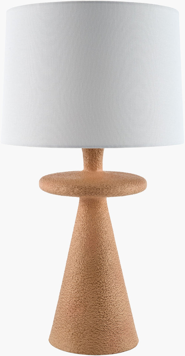 Surya Kavrin Mid-century Modern Table Lamp with Linen Shade for Bedroom or Entryway KVRN-008
