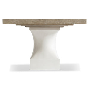 Bernhardt Bernhardt Aventura Dining Table With Marcona White Oak Top, Tusk Pedestals & Two 20" Removable Leaves K1858