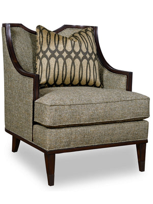 A.R.T. Furniture Harper Mineral Matching Chair - Elegant New Traditional Design With Down-blend Comfort & Style Gray, Brown Wood,Foam,Fabric 161523-5036aa