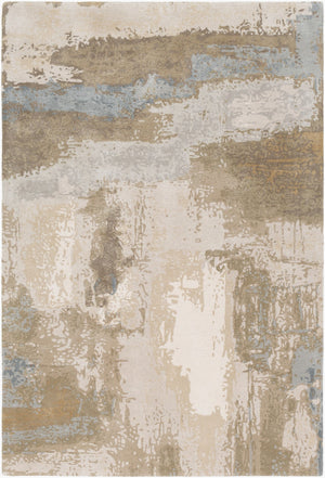 Surya Kavita 2' X 3' Hand-tufted Rug - Luxurious Viscose & Wool Blend With Stunning Sheen For Modern Homes Oatmeal Viscose,Wool Kvt2300-23