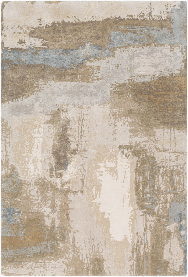 Surya Kavita 2' X 3' Hand-tufted Rug - Luxurious Viscose & Wool Blend With Stunning Sheen For Modern Homes Oatmeal Viscose,Wool Kvt2300-23